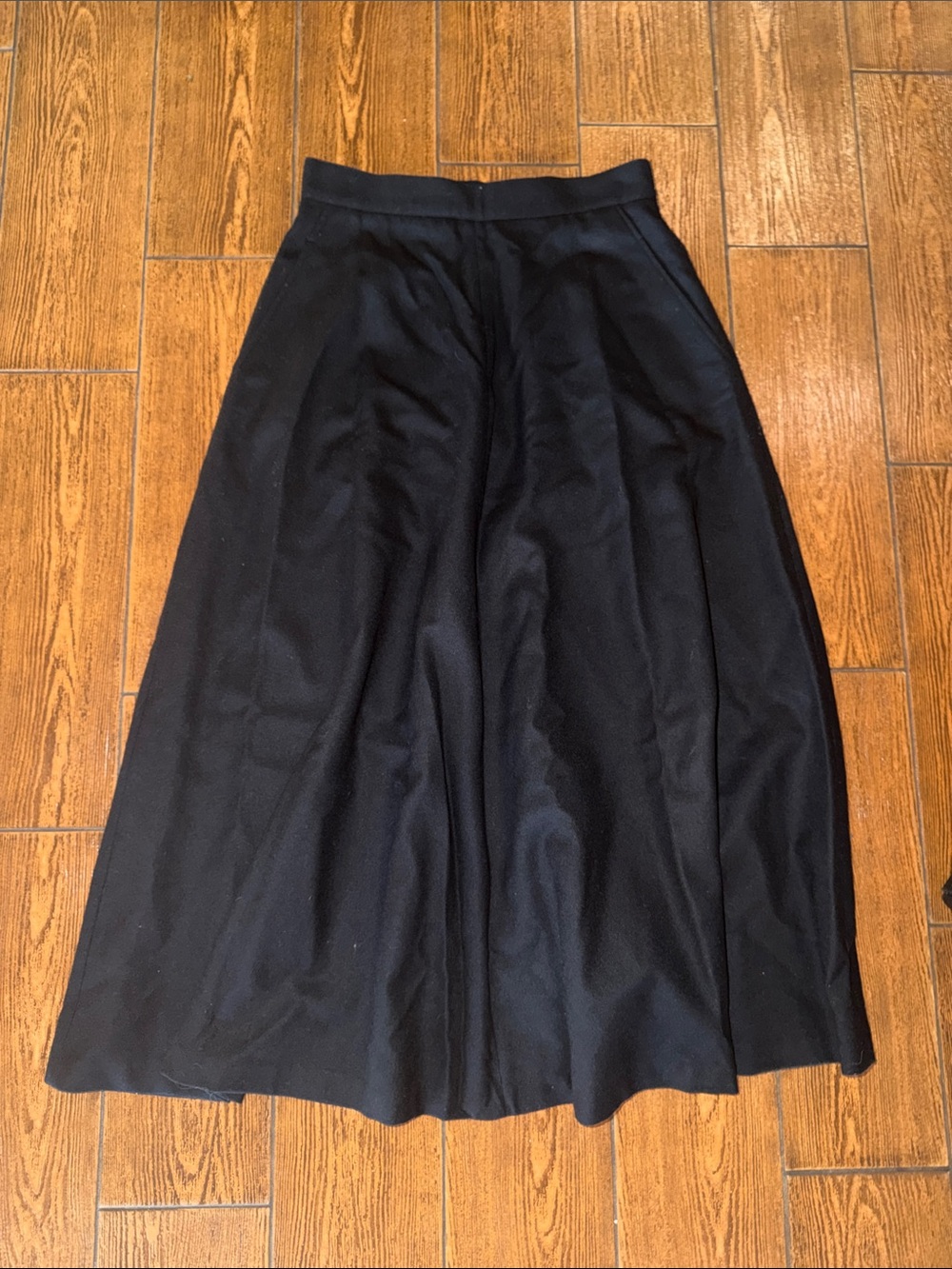 Vintage J. Crew long wool Skirt Ankle length Size 12